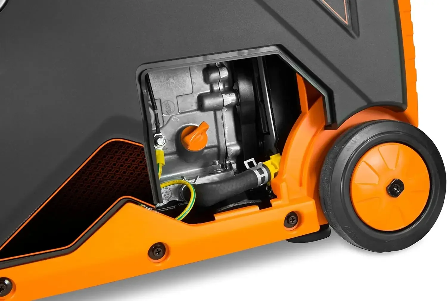 [XMSJ-¡Stock limitado, ¡Compre ahora! ] Generador inversor portátil listo para RV de combustible dual con arranque eléctrico súper silencioso de 4500 vatios con apagado