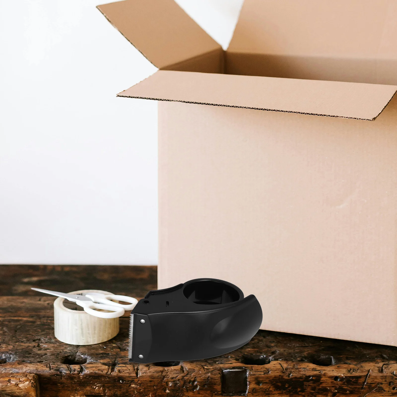 1pcs Carton Sealer Tape Cutter Dispenser Blue Metal Blade Anti-Rust Smooth Rolling Packing Machine For Home School Package