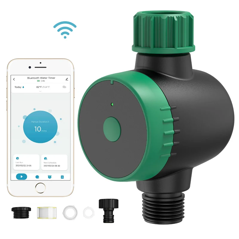 

Bluetooth Sprinkler Timer Controller - Wireless APP for Rain Delay, Manual, and Automatic Watering Systems