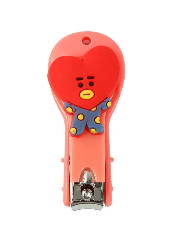 Nouveau BT21 koya shooky mang chimie tata RJ dessin animé mignon maison coupe-ongles haute valeur de couleur ciseaux en acier inoxydable outils à ongles