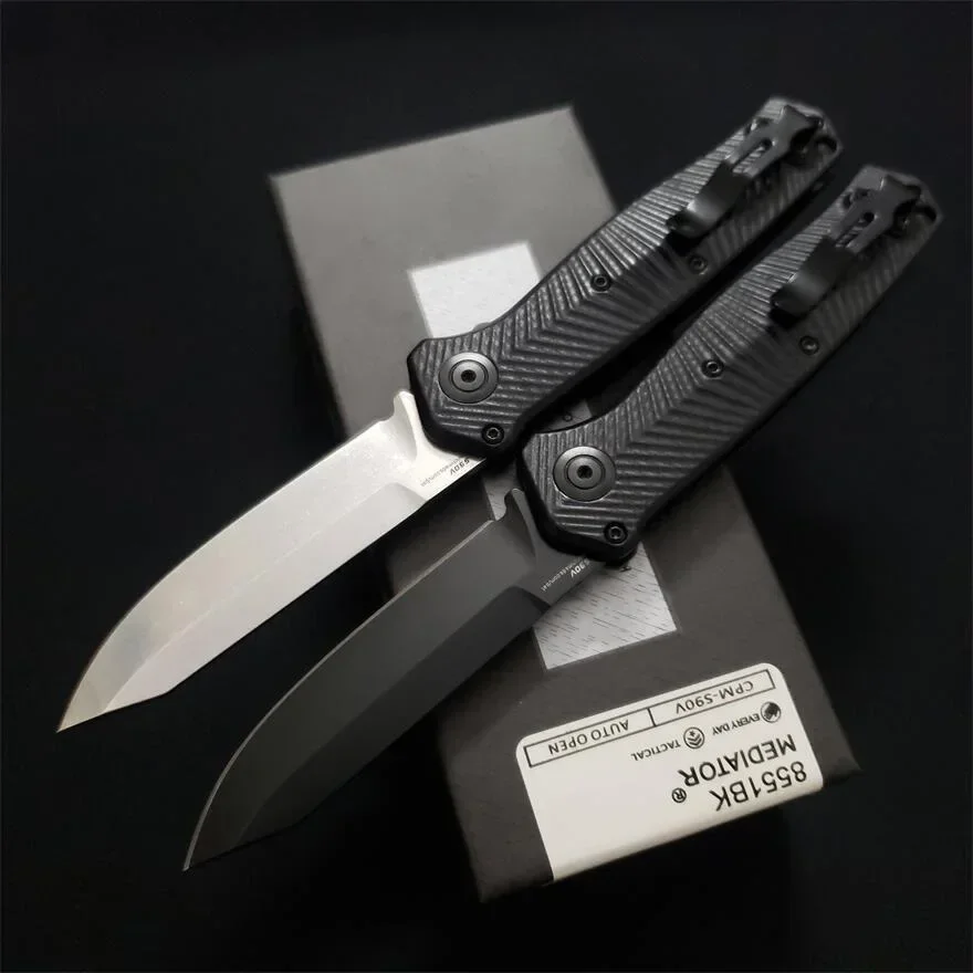 BM 8551 BK Folding Knife S90V Cerakote Blade G10 Handle Outdoor AU TO Knife Survival Hunting EDC Camping Knife