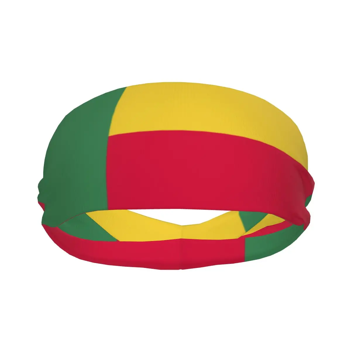 

Custom Benin Flag Sport Headbands for Women Men Stretchy Moisture Wicking Gym Sweatband