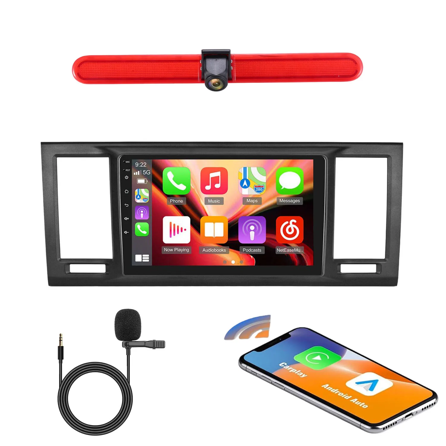 Android Auto Car radio Carpaly Multimedia GPS Navigation AHD Reverse camera For VW California T6/Multivan/Transporter/Caravelle