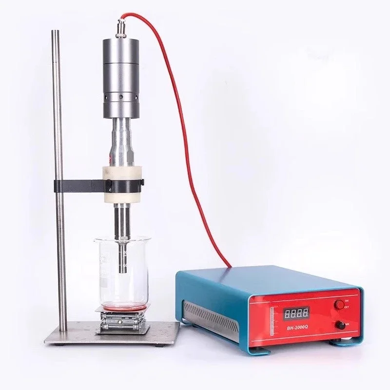 Ultrasonic material emulsifying disperser, ultrasonic oil-water emulsifying disperser, oscillator
