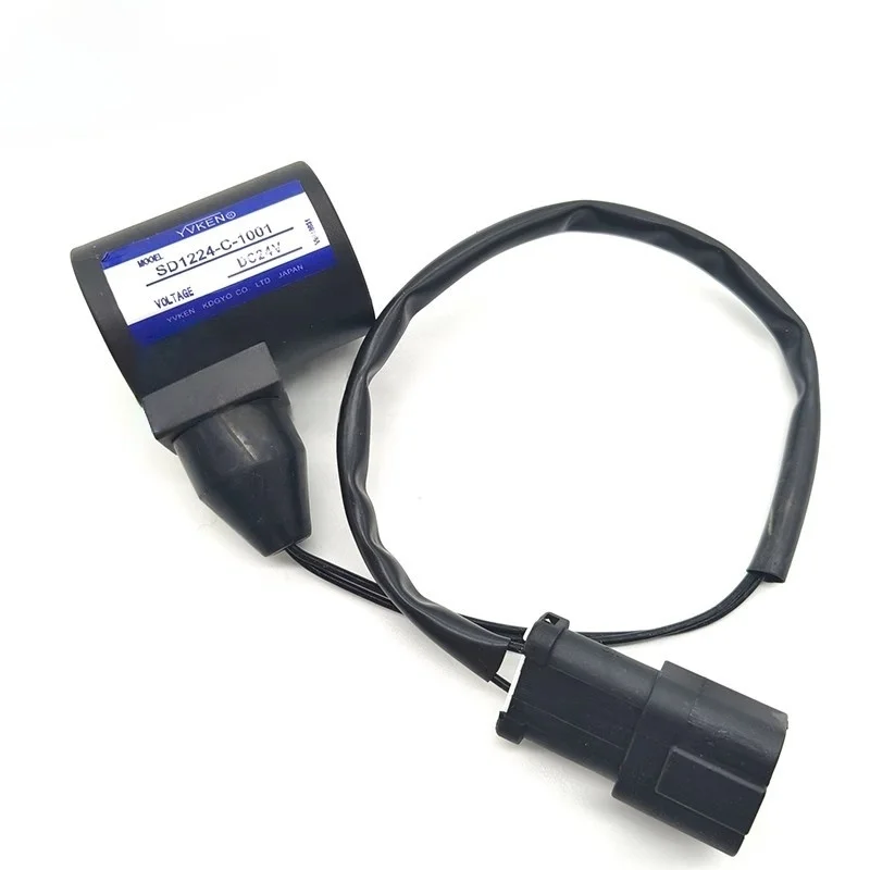 Applicable to the pilot rotary solenoid valve coil of the Komatsu PC60-7 100 120 130-6-7 excavator