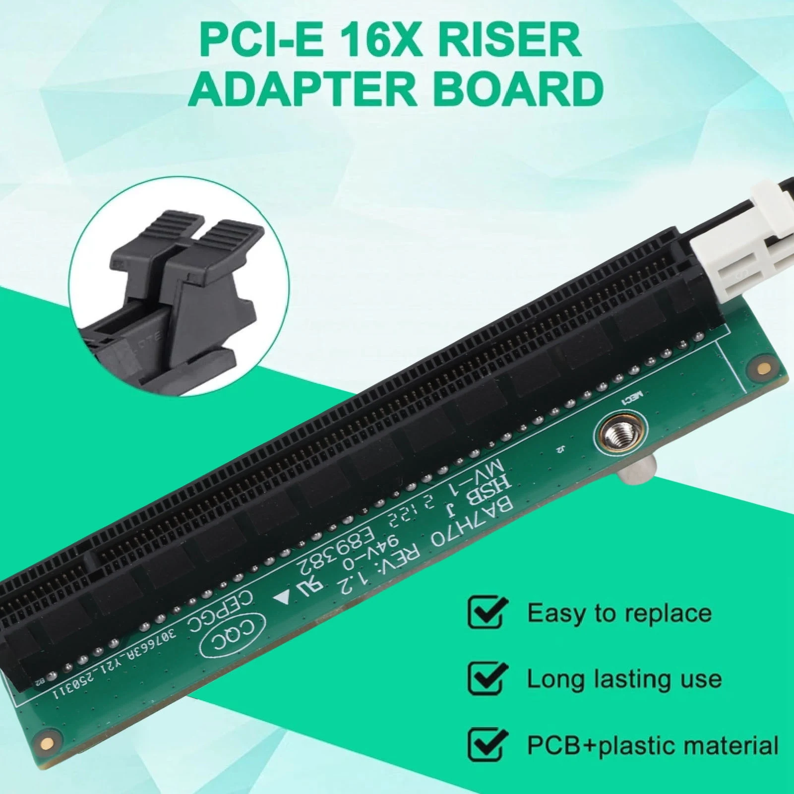 

01AJ940 Переносный адаптер для видеокарты PCI E, стабильная сменная печатная плата и железная карта PCI E 16, профессиональная для компьютера