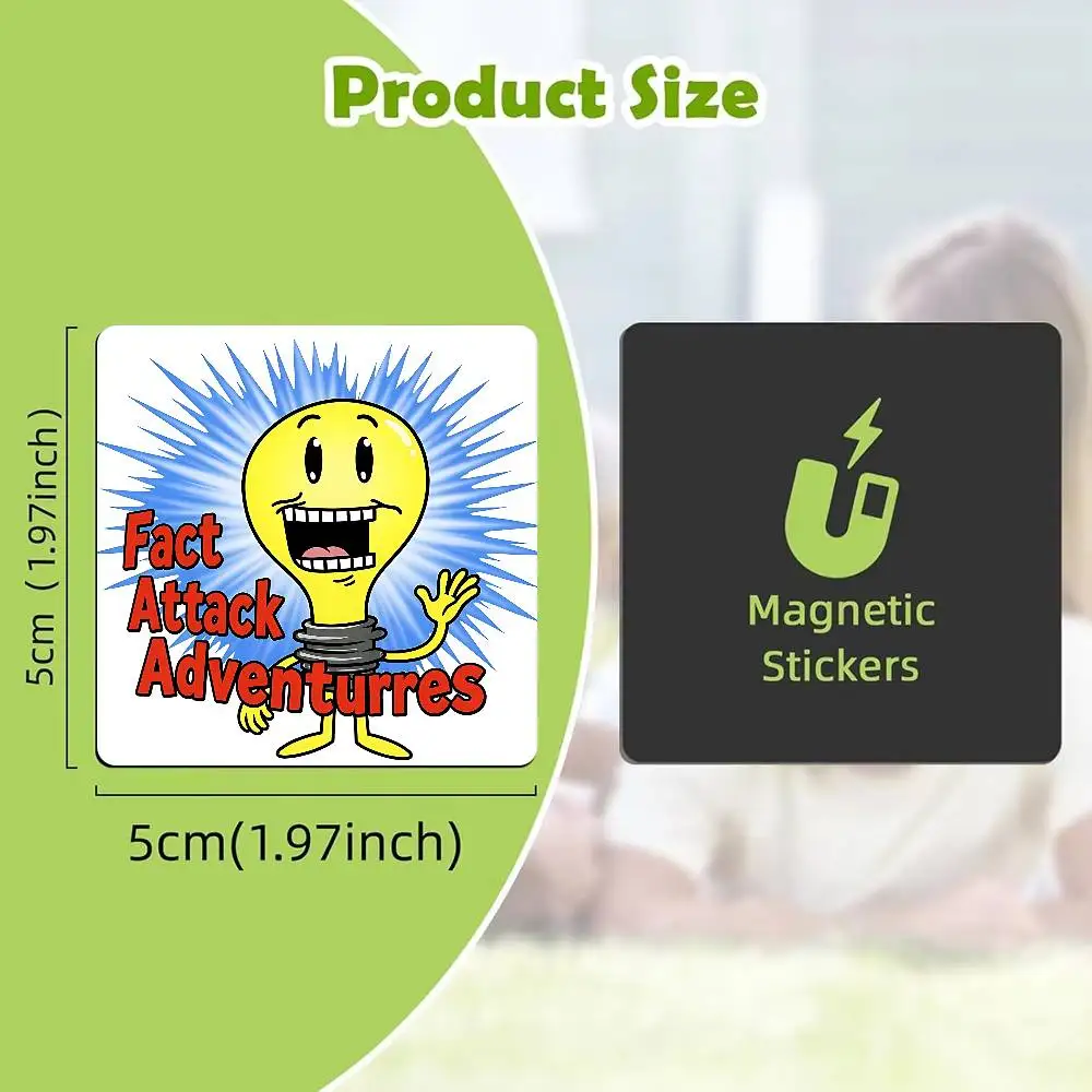 FOR FAA Jasper Acrylic Refrigerator Magnets Square Sticker Kitchen Office Decor Creative Birthday Craft Gift