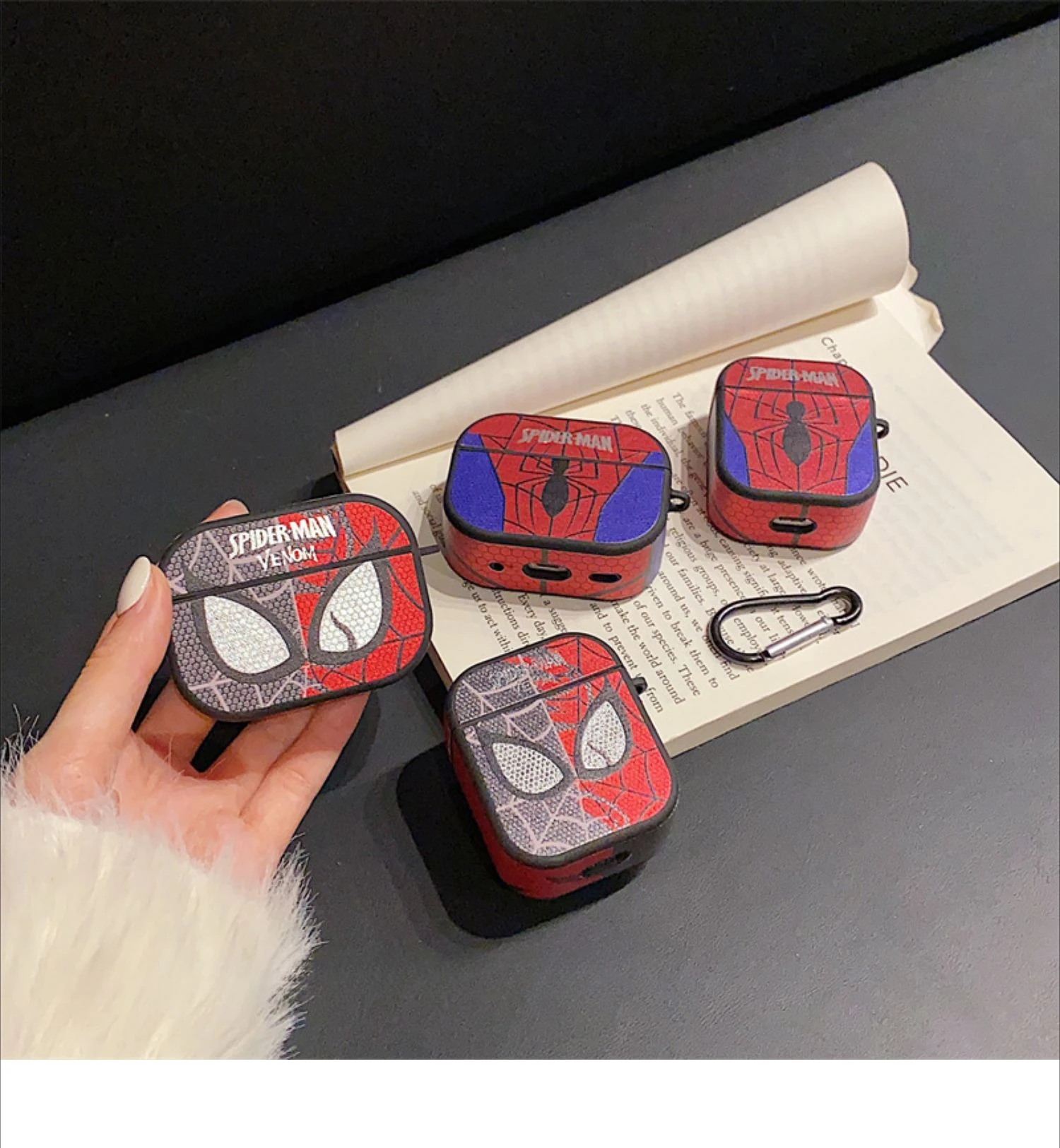 ل Airpods Pro 3 حافظة 2025,3D سبايدرمان بولي Leather الجلود بولي TPU واقية سماعة غطاء ل Airpods Pro 3 حافظة للأطفال #1