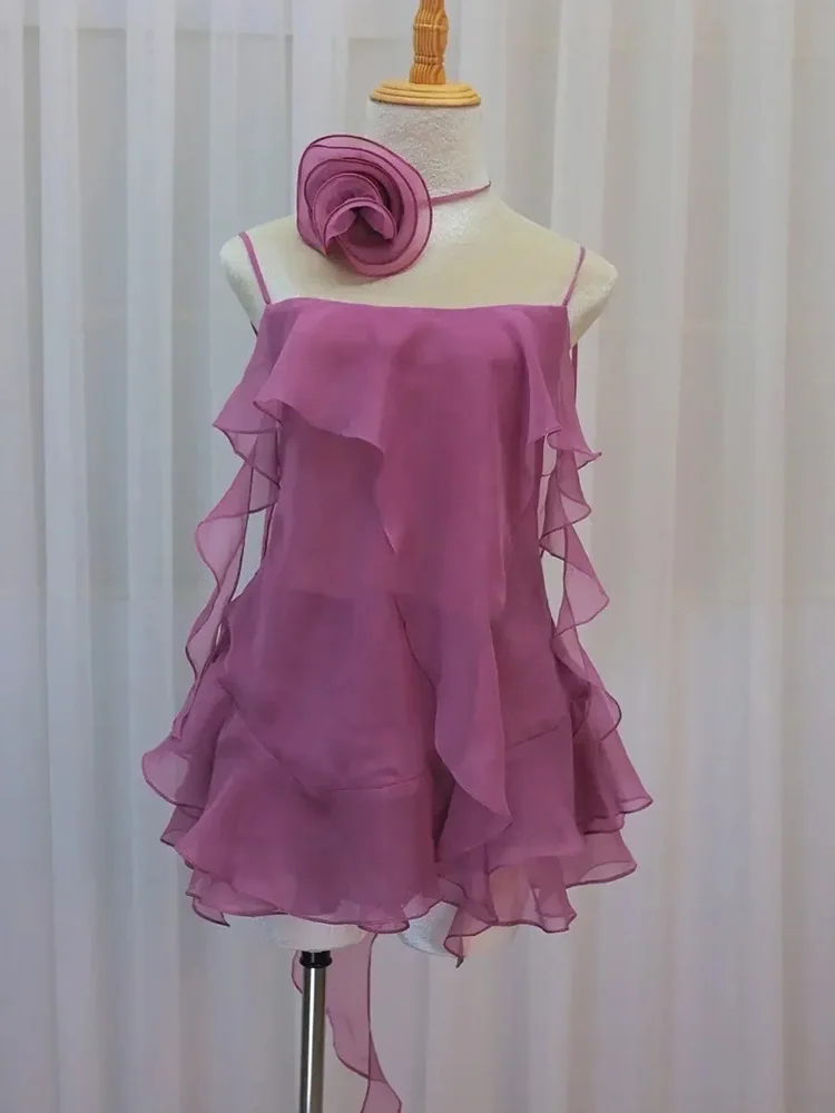 Sweet Wind Bell Sve – t-shirt féerique pour femmes, Design Unique, en Fiber de Polyester, sans Sve, mi-longue, robe trapèze