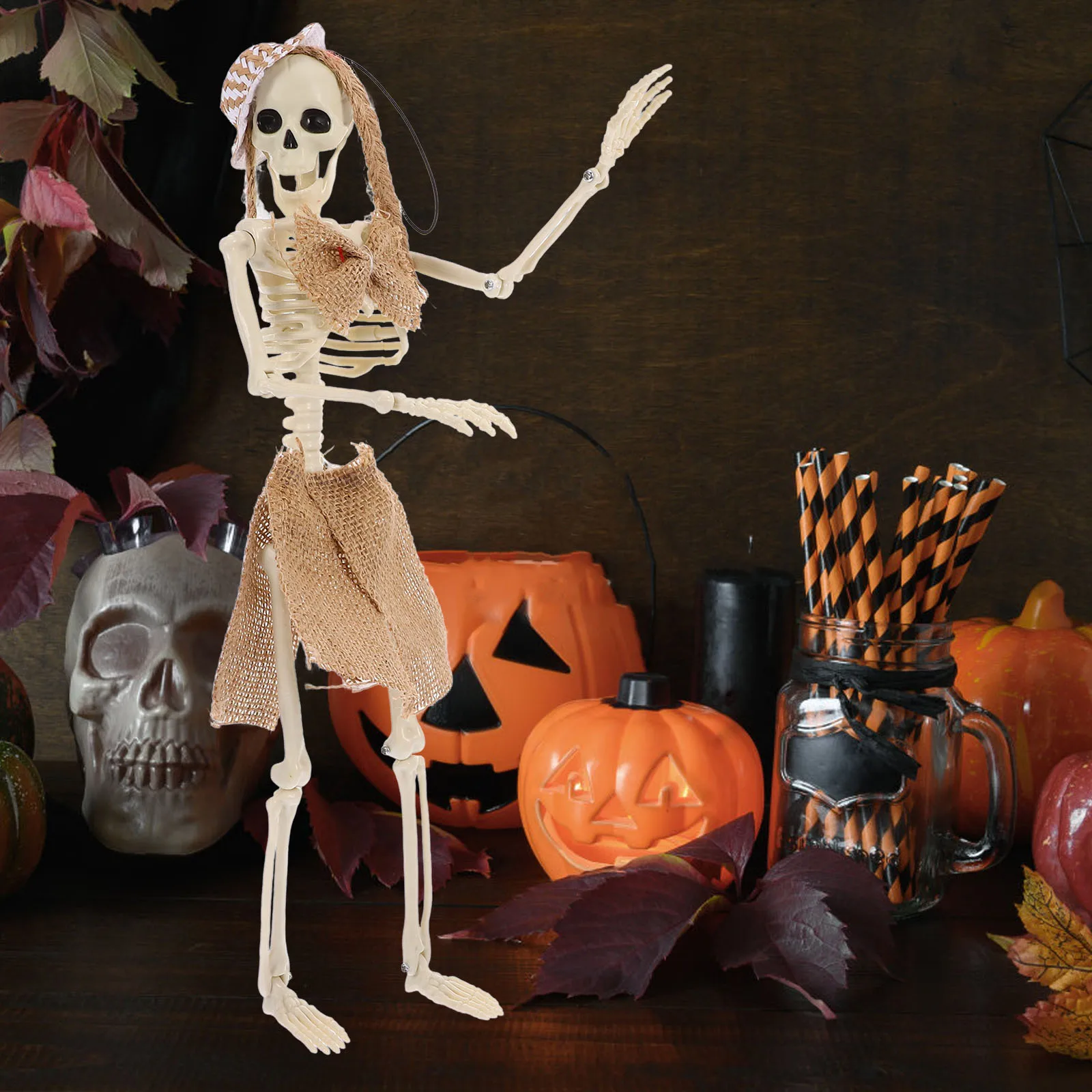 Halloween Statue Plastic For Home Office Party Halloween Indoor Decoration Scary Hanging Prop Haunted House