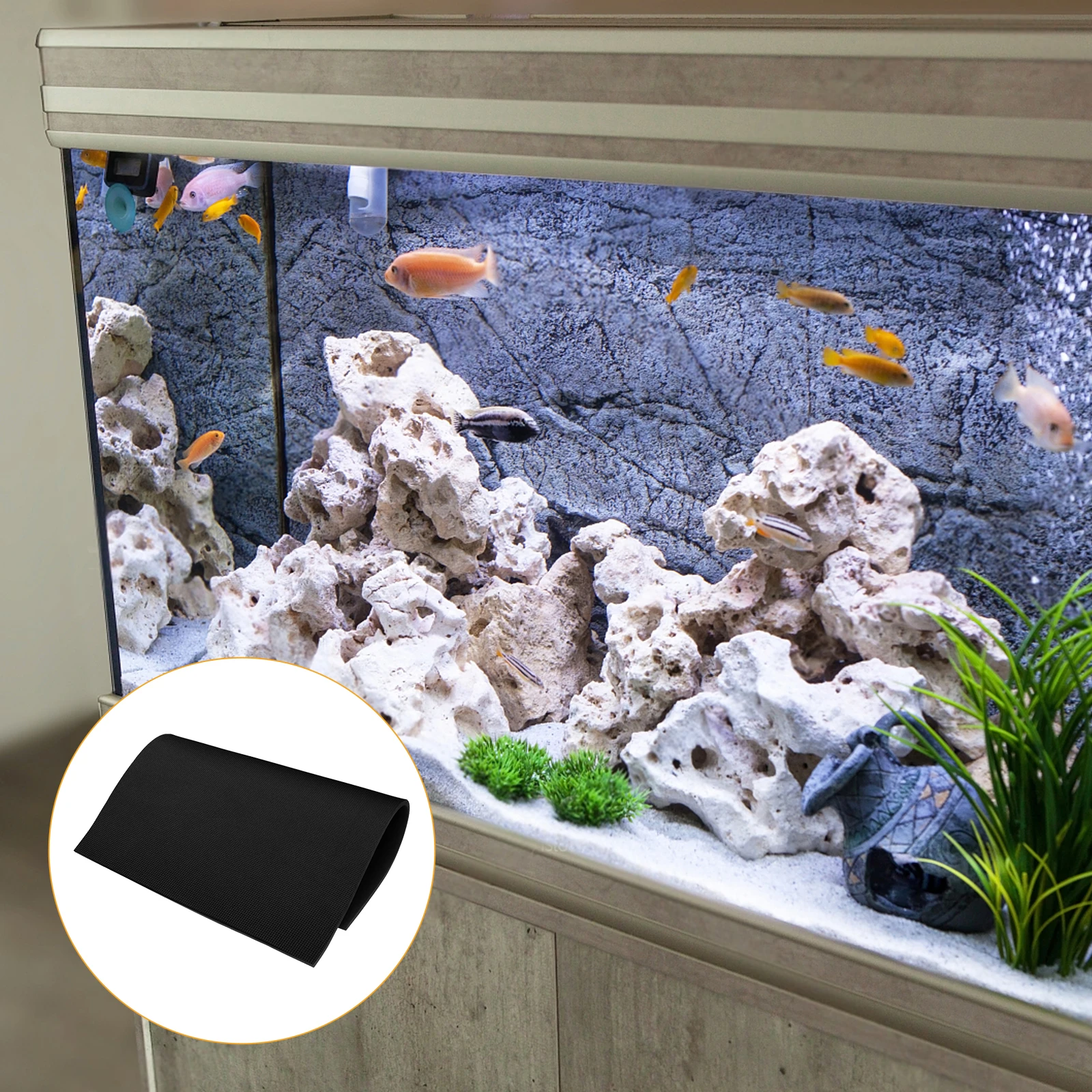 

Fish Tank Pad Foam Mat for Aquarium Matting to Put under Bottom Leveling Mats May