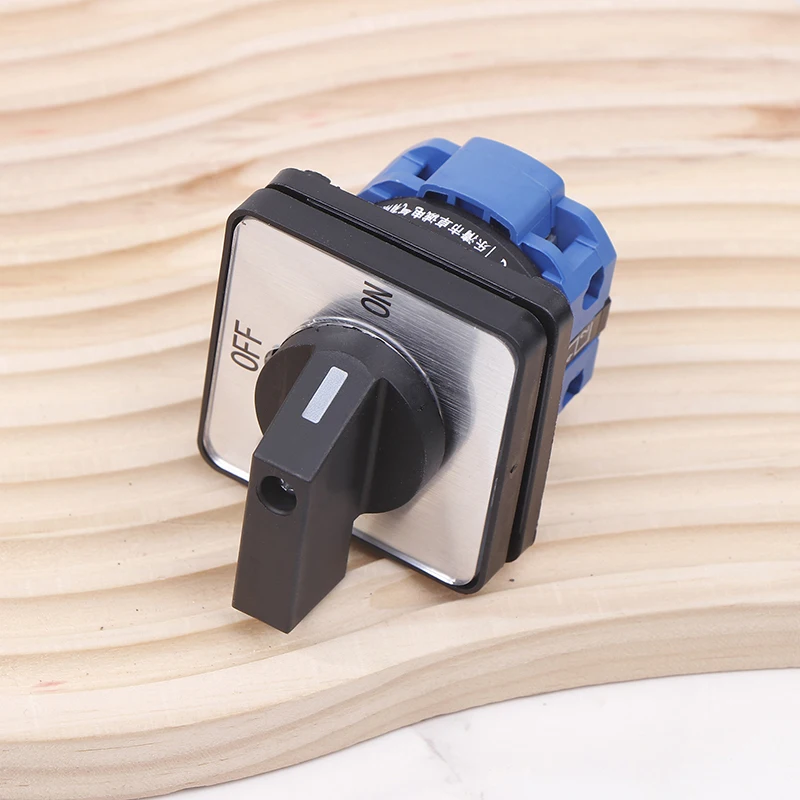 2단 2극 4단자 220V 20A 모터용 물 펌프 기계 도구 전원 LW26-20 C02/1 ON/OFF 로터리 캠 스위치