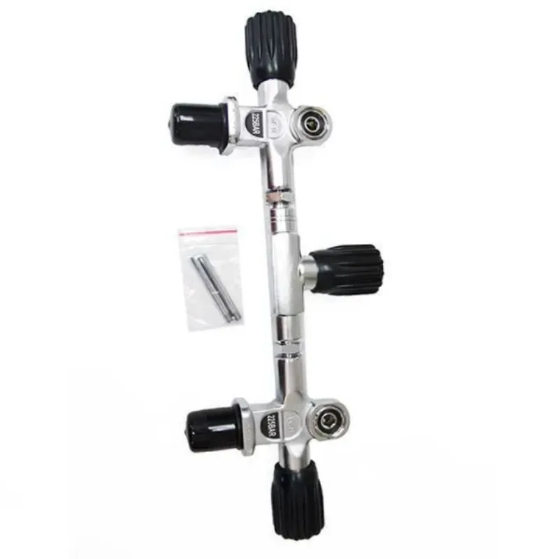 

for 232bar DIN Dual Twin Gas Cylinder Valve Diving Manifold 1pcs