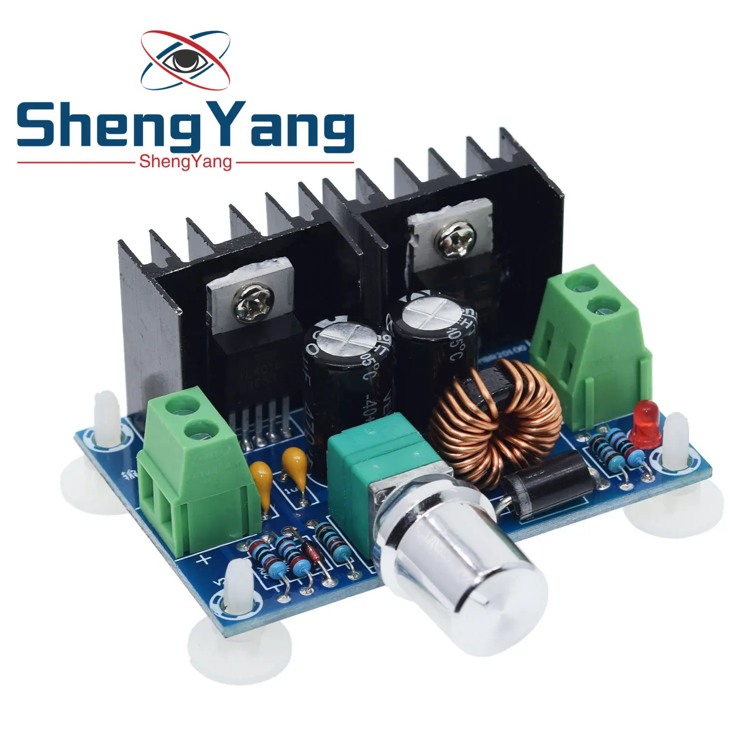 Max 8A 200W DC-DC Step Down Buck Converter Power Supply XH-M401  XL4016 PWM Adjustable 4-40V To 1.25-36V Step-Down Board Module image 5