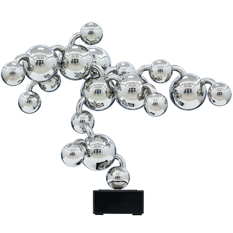 High quality stainless steel metal craft sculpture creative modern office decoration