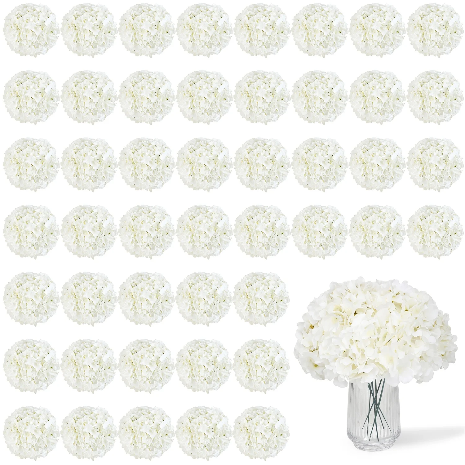63pcs Artificial Hydrangea Flo - Florist Supply Bulk ulasan dan harga