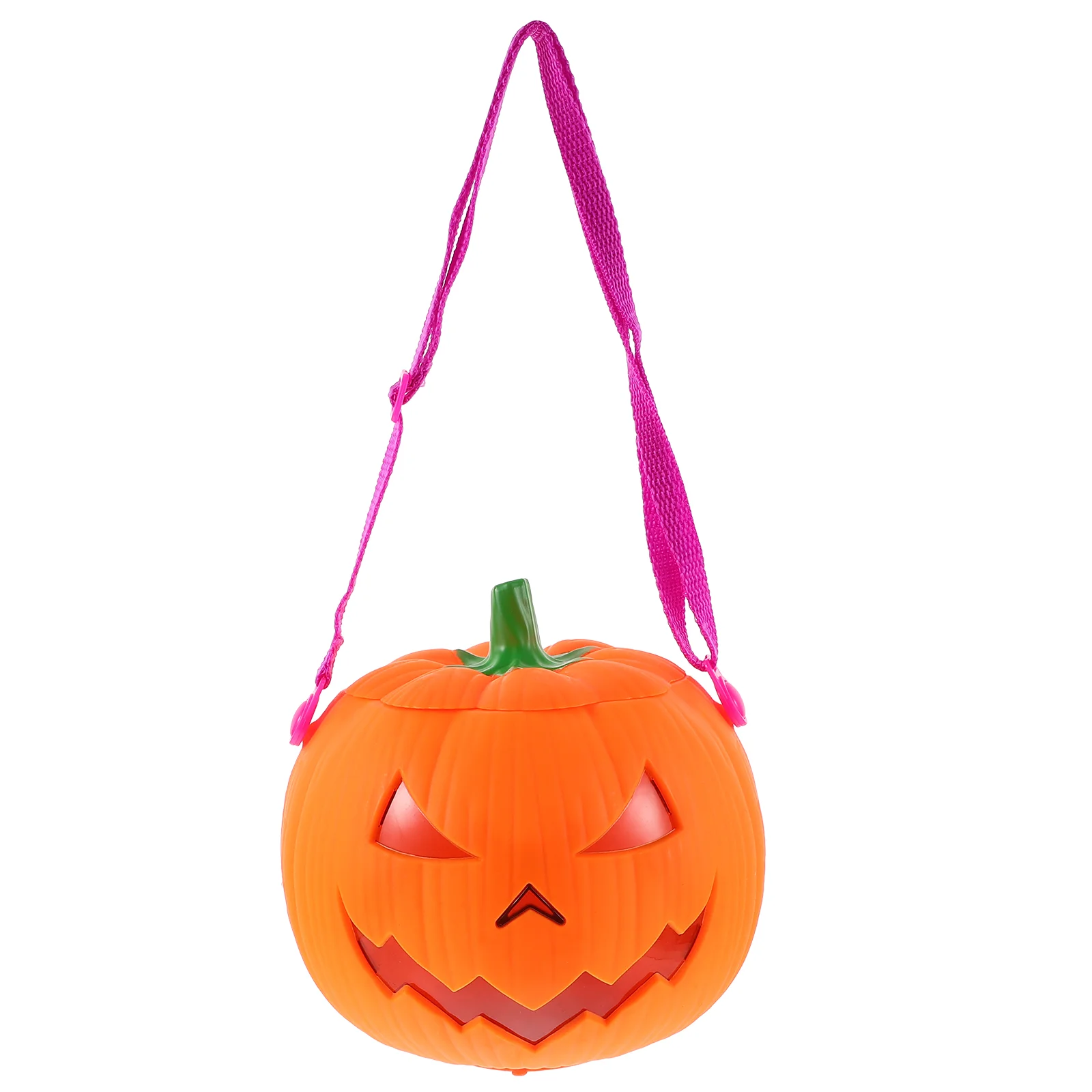 

Kit Sound and Light Pumpkin Bucket Strap Candy Jar Outdoor Pumpkins Halloween for Party Favor Buckets Orange Child Mini