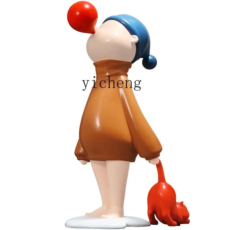 

entrance entrance TV cabinet floor decorative art ornaments living room cartoon creative sculpture kawaii accessories