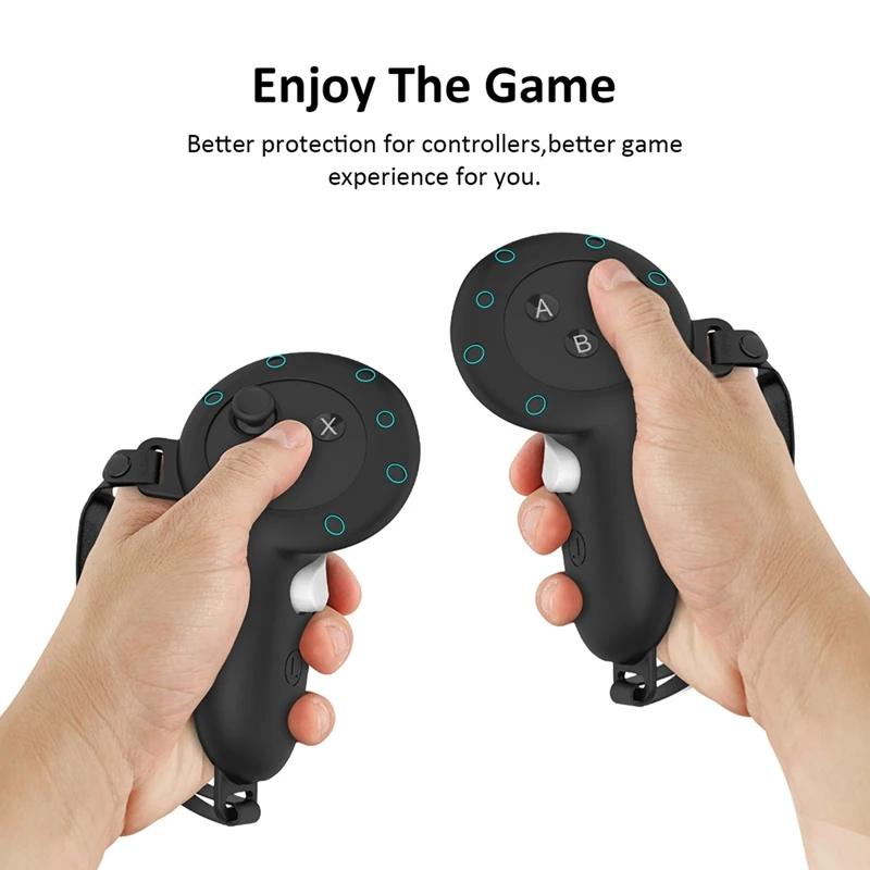 Juste de protection de contrôleur en silicone, housse qualifiée ale, étui à poignée, casque VR Meta Quest 3, 4 en 1