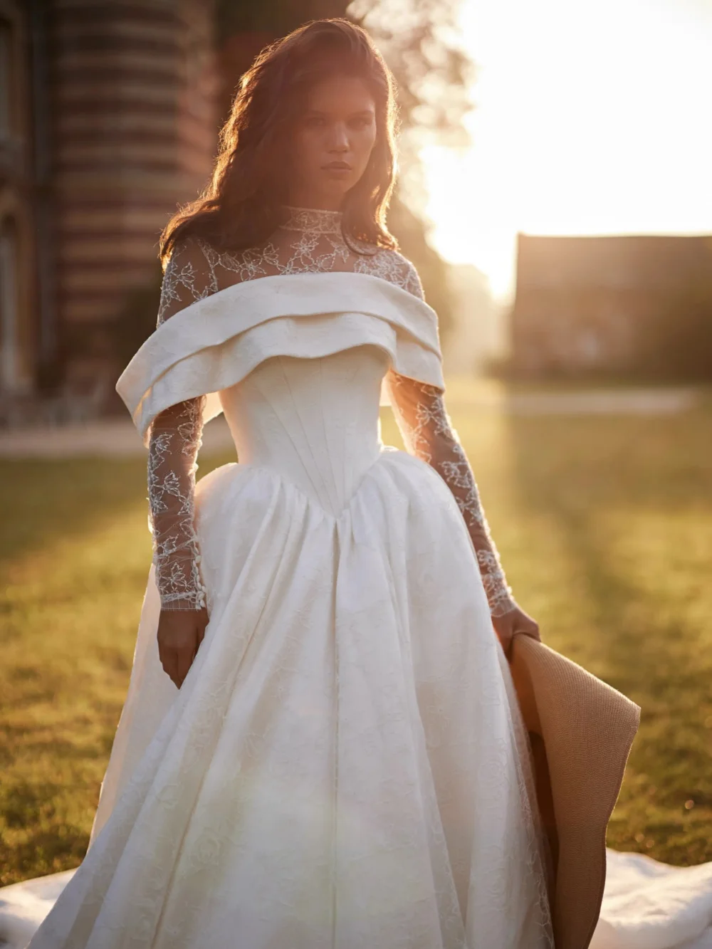 Two Pieces A-line Beaded Lace Wedding Dress Dreamy Off Shoulder Bridal Gown 2026 New Customized Elegant Dresses For Bride