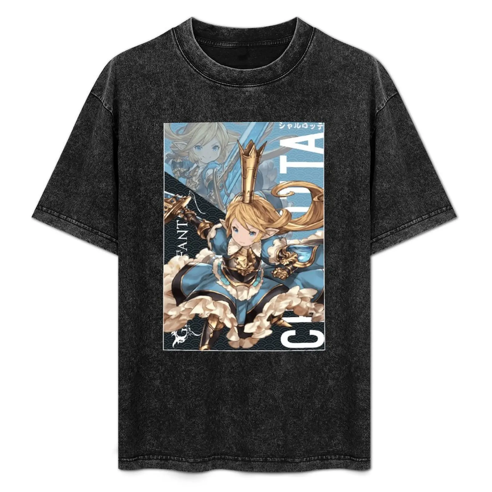 Charlotta シャルロッテ Granblue Fantasy The Animation T-Shirt quick-drying shirts graphic tee mens designer clothes