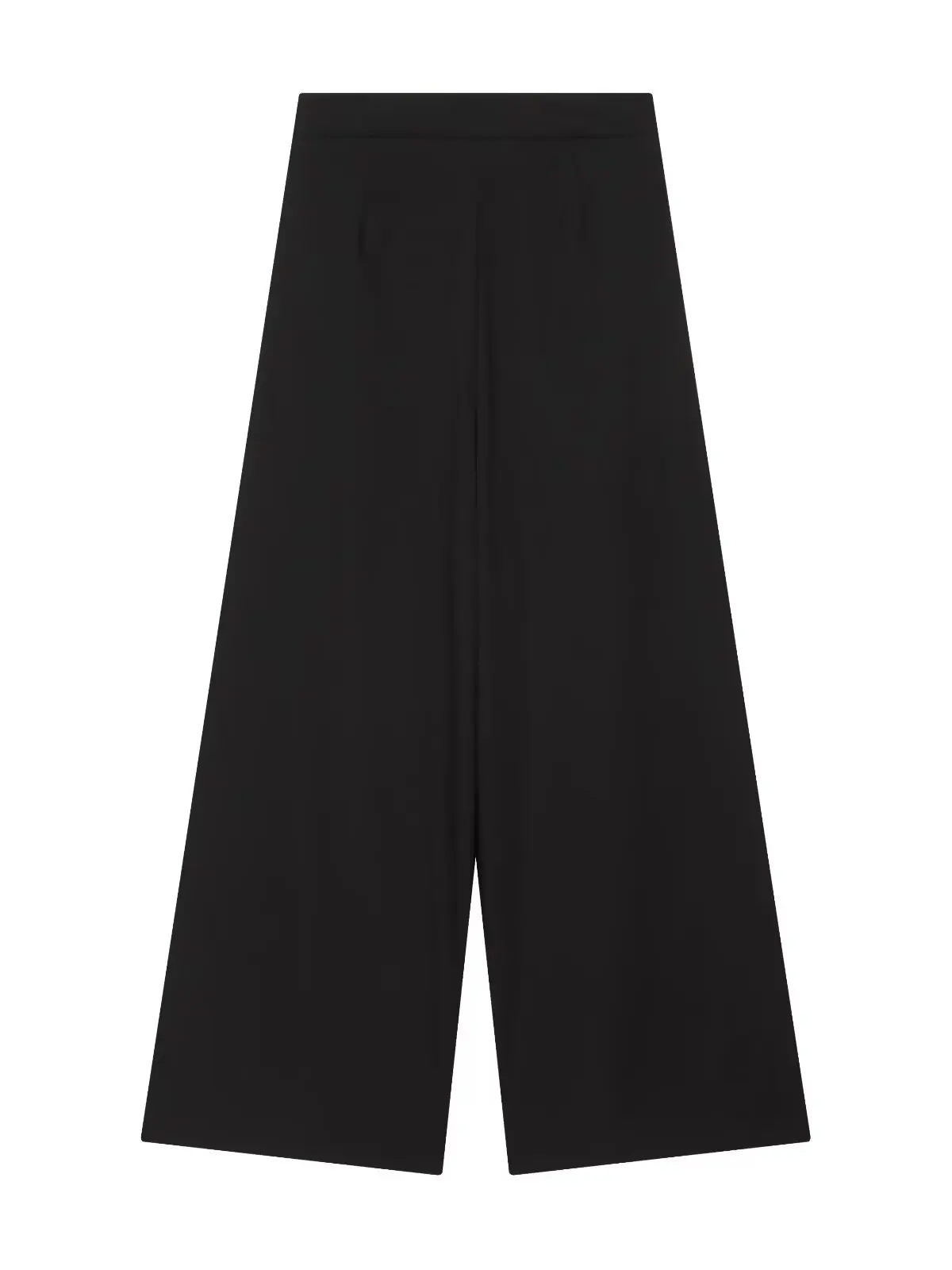 High Waist Asymmetric Cross Wrap Wide Leg Pants Women's Loose Drapey Suit Long Trousers European Style Pure Color Business Pants