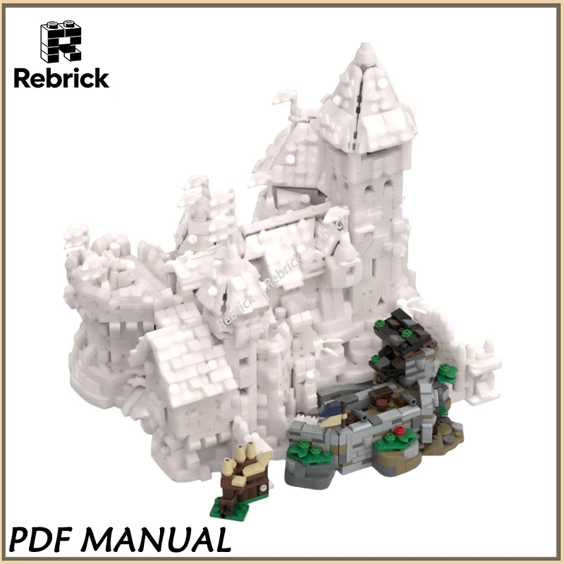 

MOC Mini Blaustein Castle Residence of Duke Expansion Building Blocks Historic Duke Residence Medieval Fortress Display Bricks
