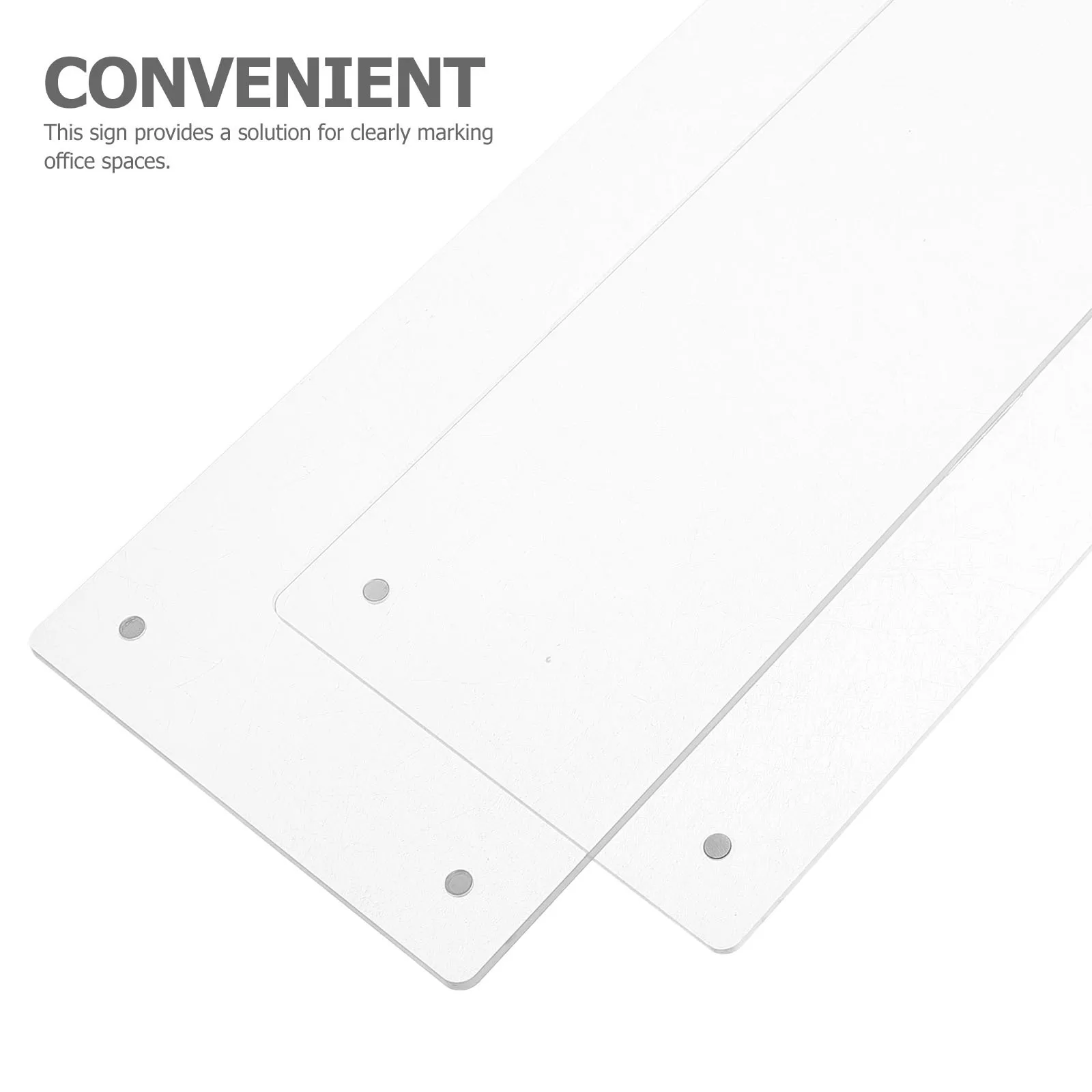 لافتة باب مكتب أكريليك سهلة التنظيف وبطاقات قابلة للتبديل من جانب واحد لأبواب مكاتب الأعمال على الحائط لغرفة الاجتماعات
