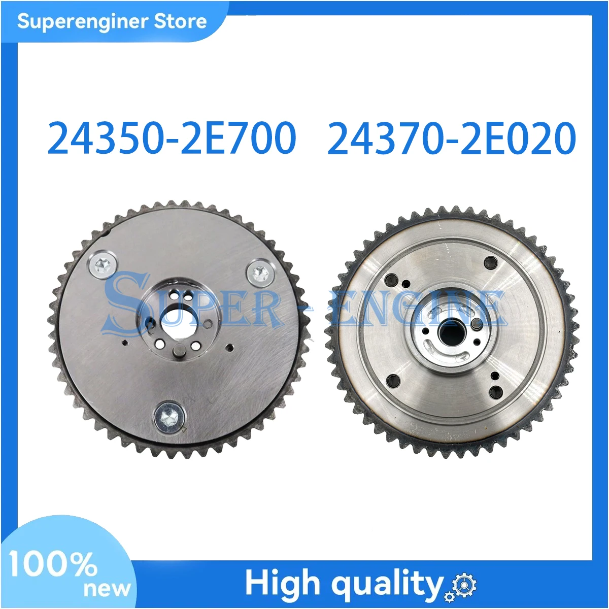 

Распределительный вал выхлопной системы и впускной системы двигателя VVT в сборе 24370-2E020 24350-2E700 для Hyundai Elantra Kia 2.0L 2017 2018 2019 2020 2021