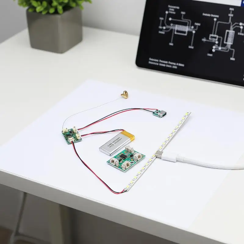 (.) 4Pcs 5V 2A Low Voltage Single/Dual Color Light Board Controller Rechargeable LED Touch Switch Module PCB