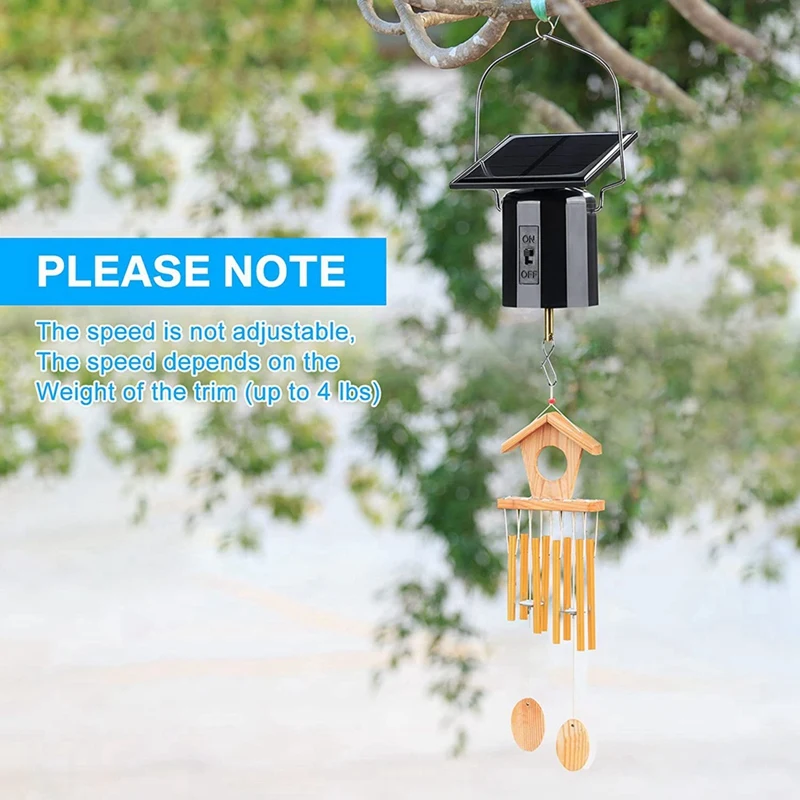 4Pcs Solar Powered Wind Spinner Motor Solar Energy Hanging Rotating Motor Revolving Wind Chime Spinner Motor for Display-A55K - view 5