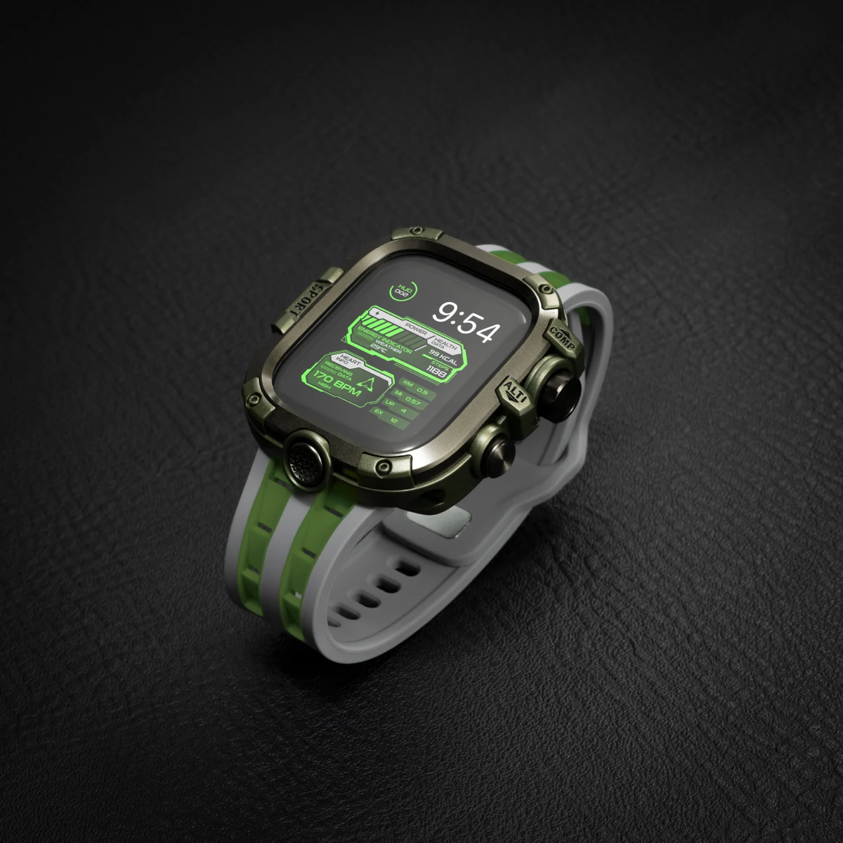 حافظة معدنية مقاومة للماء لسلسلة ساعات أبل 9 8 7 45 مللي متر 6 5 4 SE 44 مللي متر واقي شاشة ممتص للصدمات لملحقات IWatch 10 46 مللي متر