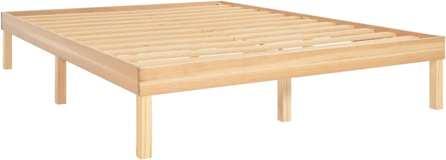 Plataforma de madeira japonesa cama, cama japonesa, sem box spring, 9 polegadas