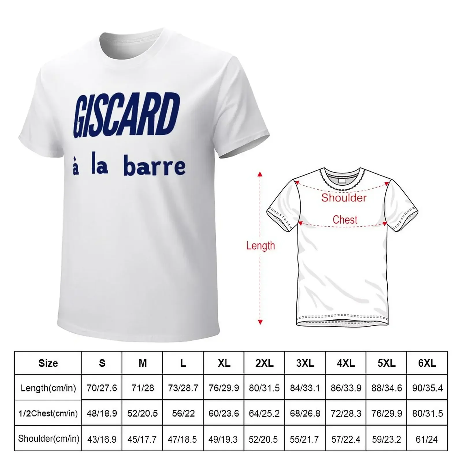 Giscard à la barre T-Shirt anime tshirt street wear cute clothes custom t shirt funny t shirts for men