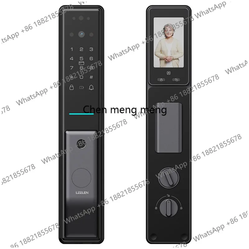 Cerraduras Electronica Security Deadbolt Door Lock Fingerprint 3D Face Recognition Smart Lock With Camera