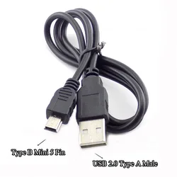 USB2.0 Type A Male Naar Mini 5-Pin Type B Data Charge Connector Kabel 480Mbp Sync Power Opladen Verlengkabel splitter Resolver