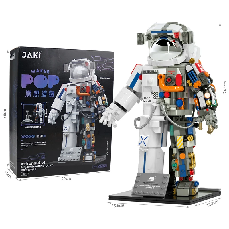 Technical Creative Space Aerospace Figures Model Building Block Spaceman MOC Assemble Space Astronaut Bricks Toys For Kids Gifts