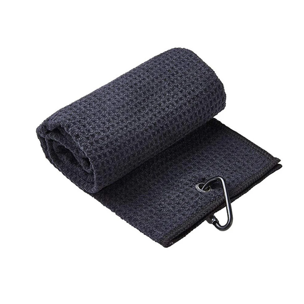 Yoga Fitness Clubs Cleans Towels Cleaning Towels Hook Clubs Balls Hands Fiber Golf Towel Waffle Cleaning Running Sports