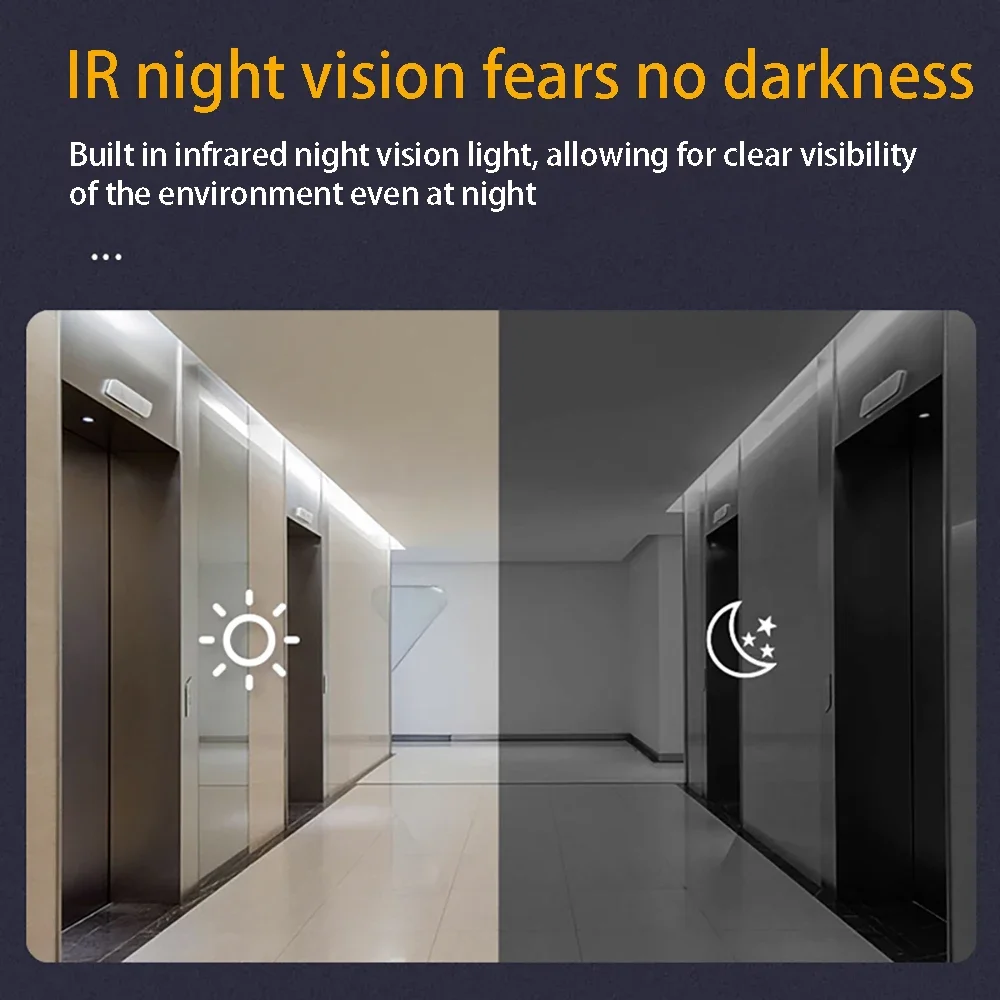 4.3'' IPS Screen 2.4G Wireless Visual Intercom Doorbell with Screen Smart High-definition Video Monitoring Two-Way Intercom