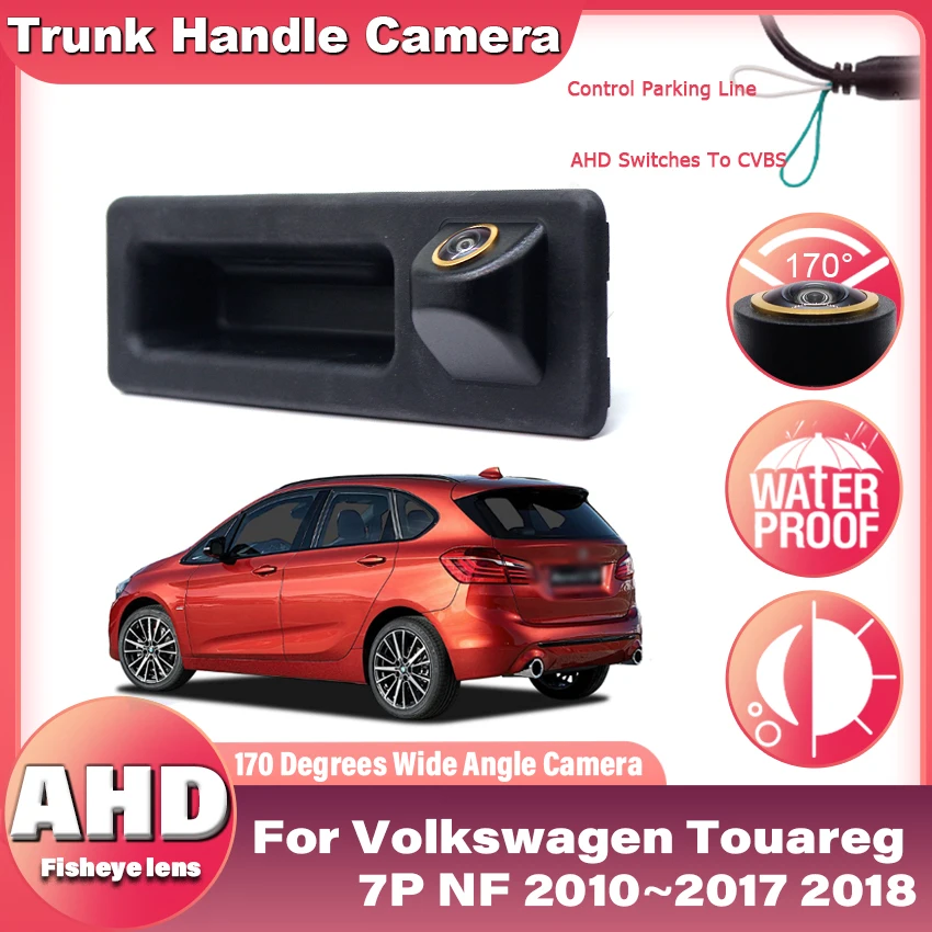 AHD Night Vision Rear View Camera For BMW 2 series F45 2010~2014 2015 2016 2017 Trunk Handle Backup Parking Reversing Camera