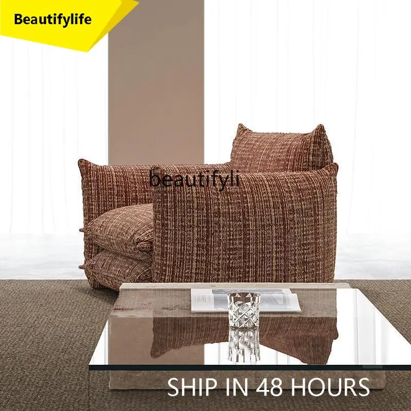 

A14 French Vintage Style Minimalist Sofa Lounge Chair Minimalist Modular Sofa Living Room Curved Lounge Sofa
