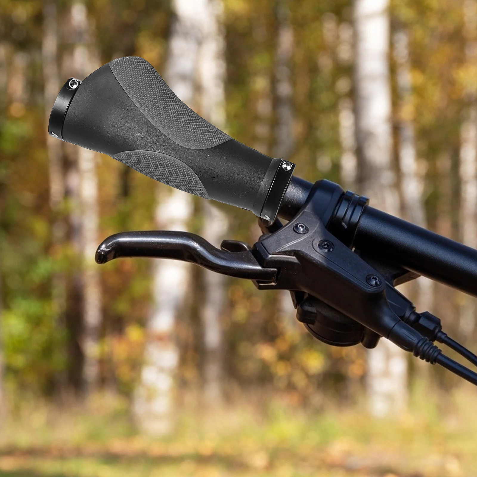 

1 Pair Bicycle Handle Ergonomic Non-Skid Comfortable For Mountain Road Folding Bike Plastic Alloy Handlebar Replacement