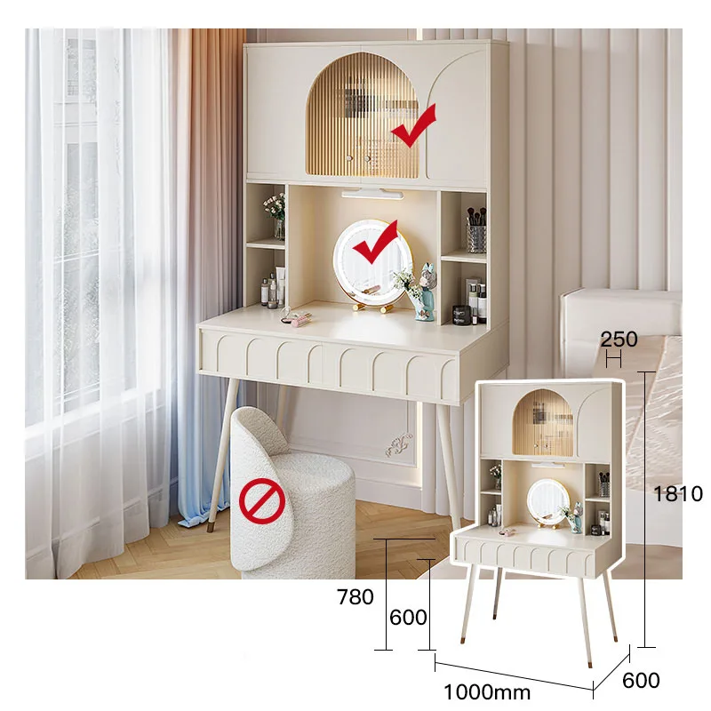 Мебель для макияжа, туалетный столик с зеркалом, туалетные принадлежности, настольные шкафы, прическа, комод, мебель для спальни