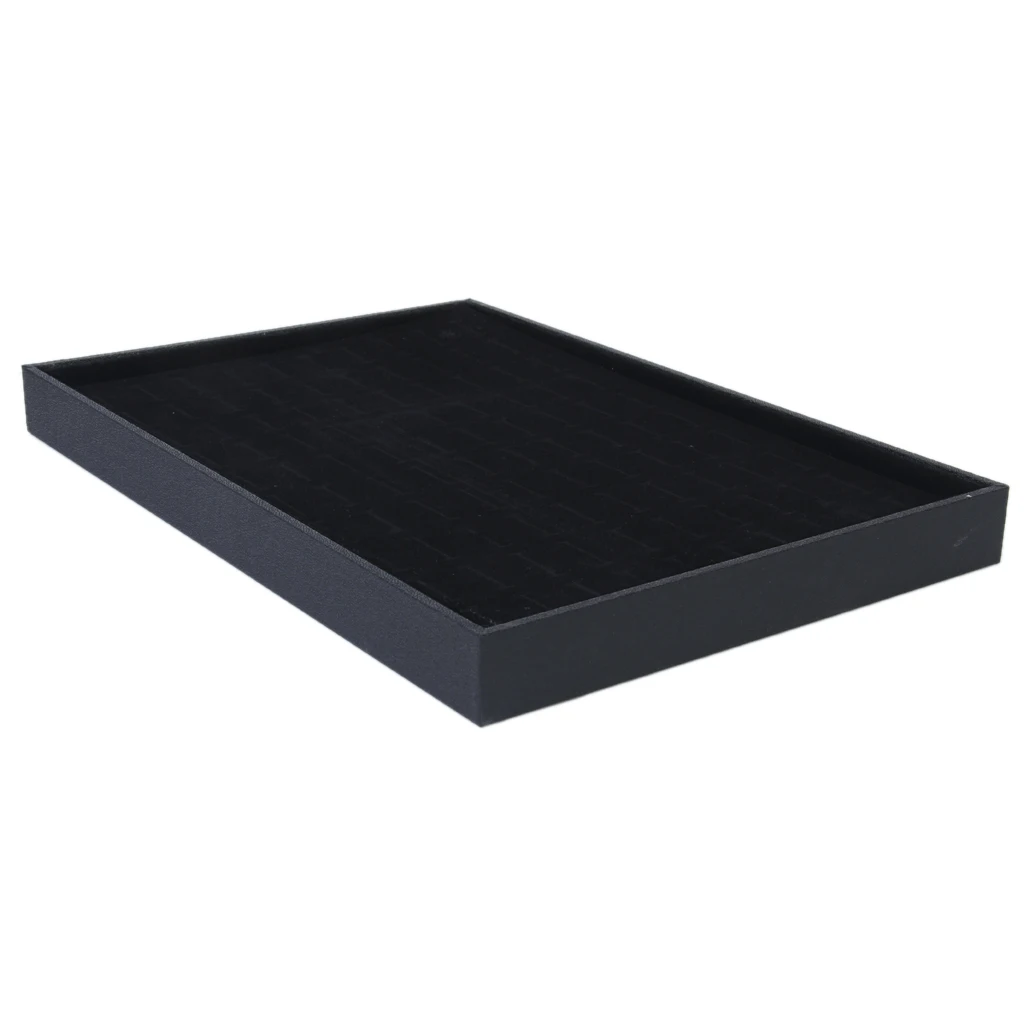 

100 Slot Wood Velvet Cufflink Display Storage Case Retail Gift