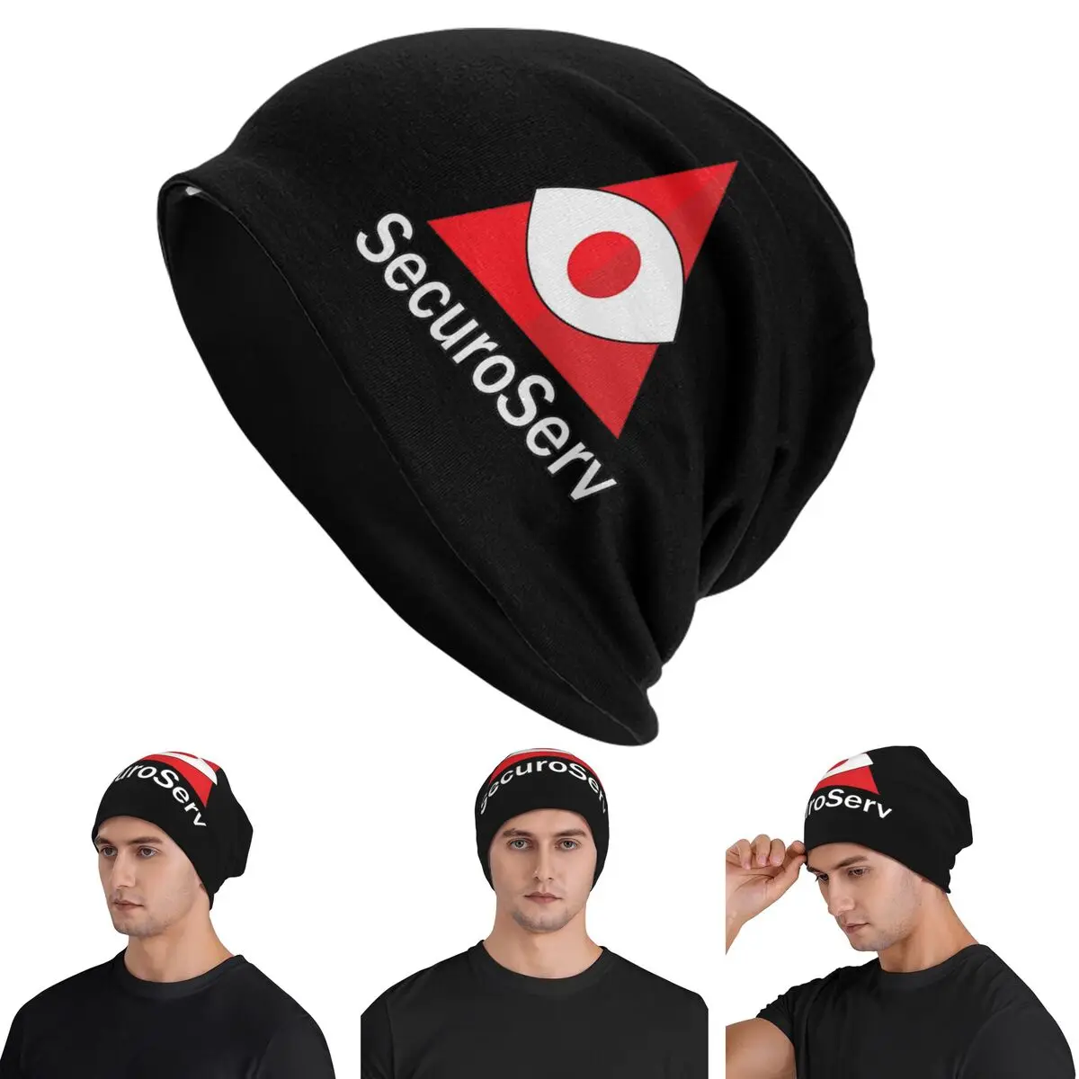 

Шапки-бини SecuroServ Skullies, теплая осенне-зимняя уличная шапка, вязаные шапки с капюшоном для взрослых унисекс