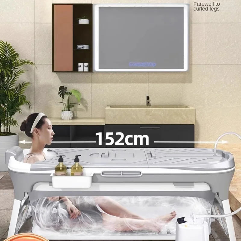 

Adult folding bathtub with a large sitz bath tub for adults to take a full body bath