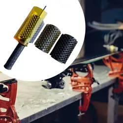 Snowboard Wax Brush Kit with Axle Handle Cover Nylon Brass Horsehair Professional Roller Brush Ski Waxing Brushes Ski Brush Set