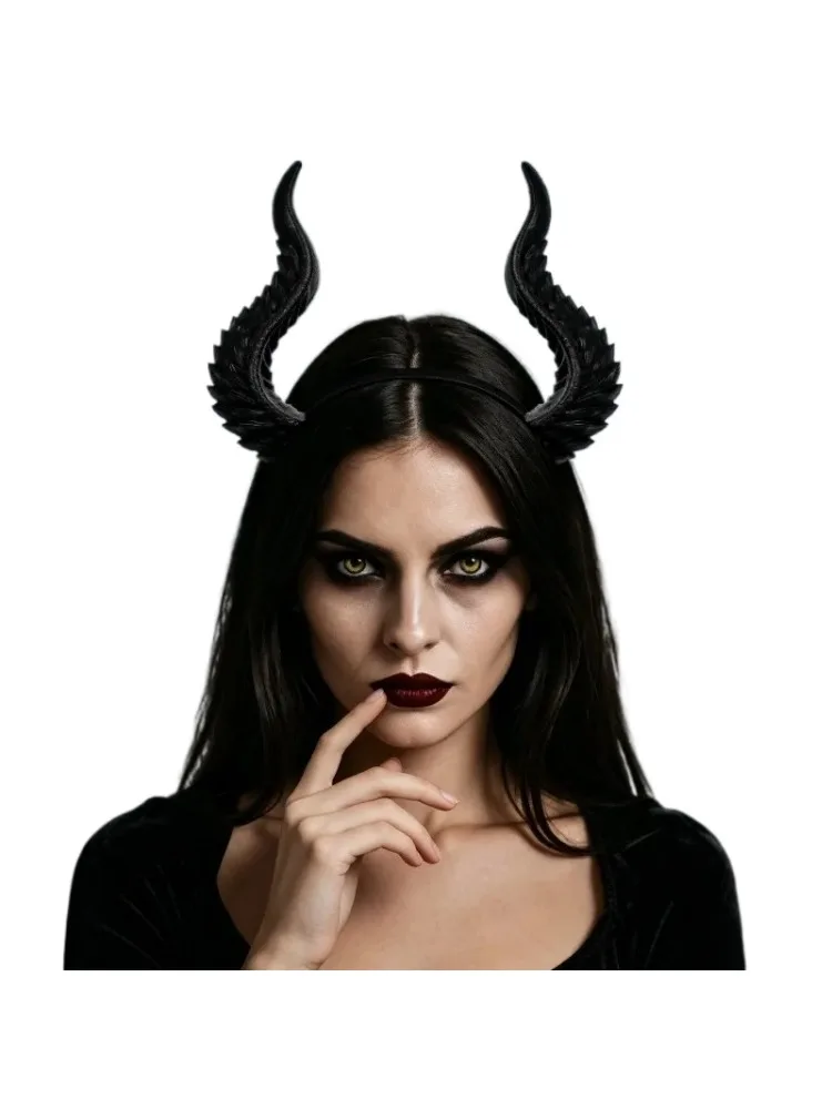 Halloween-Teufelshörner-Stirnband, rote, glitzernde Dämonen-Haaraccessoires für Damen und Herren, Cosplay-Kostüm-Requisiten für Teufel-Themenpartys.