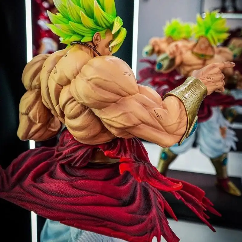 50cm dragon ball broly lendário super saiyan anime figura modelo estátua coleção decoração de mesa ornamento brinquedos presentes