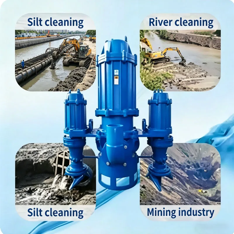 Multifunctional Low Pressure Three-Phase Submersible Sand Pump For River Sand Extraction And Sludge Mud Pumping OEM